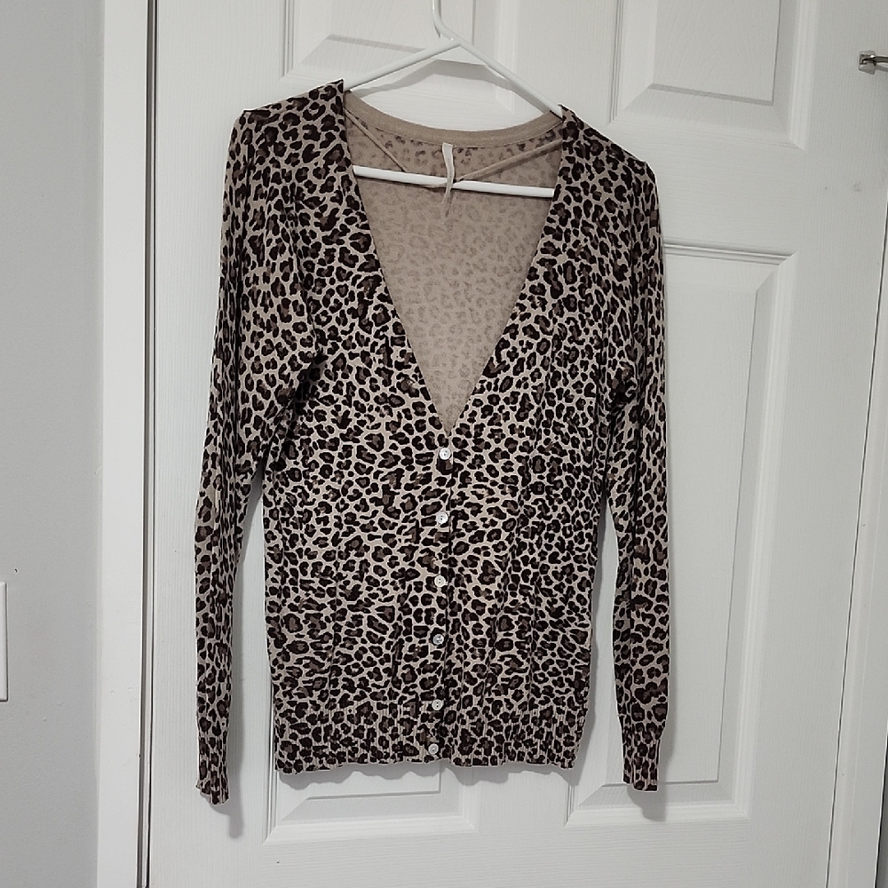 Leopard Print Cardigan